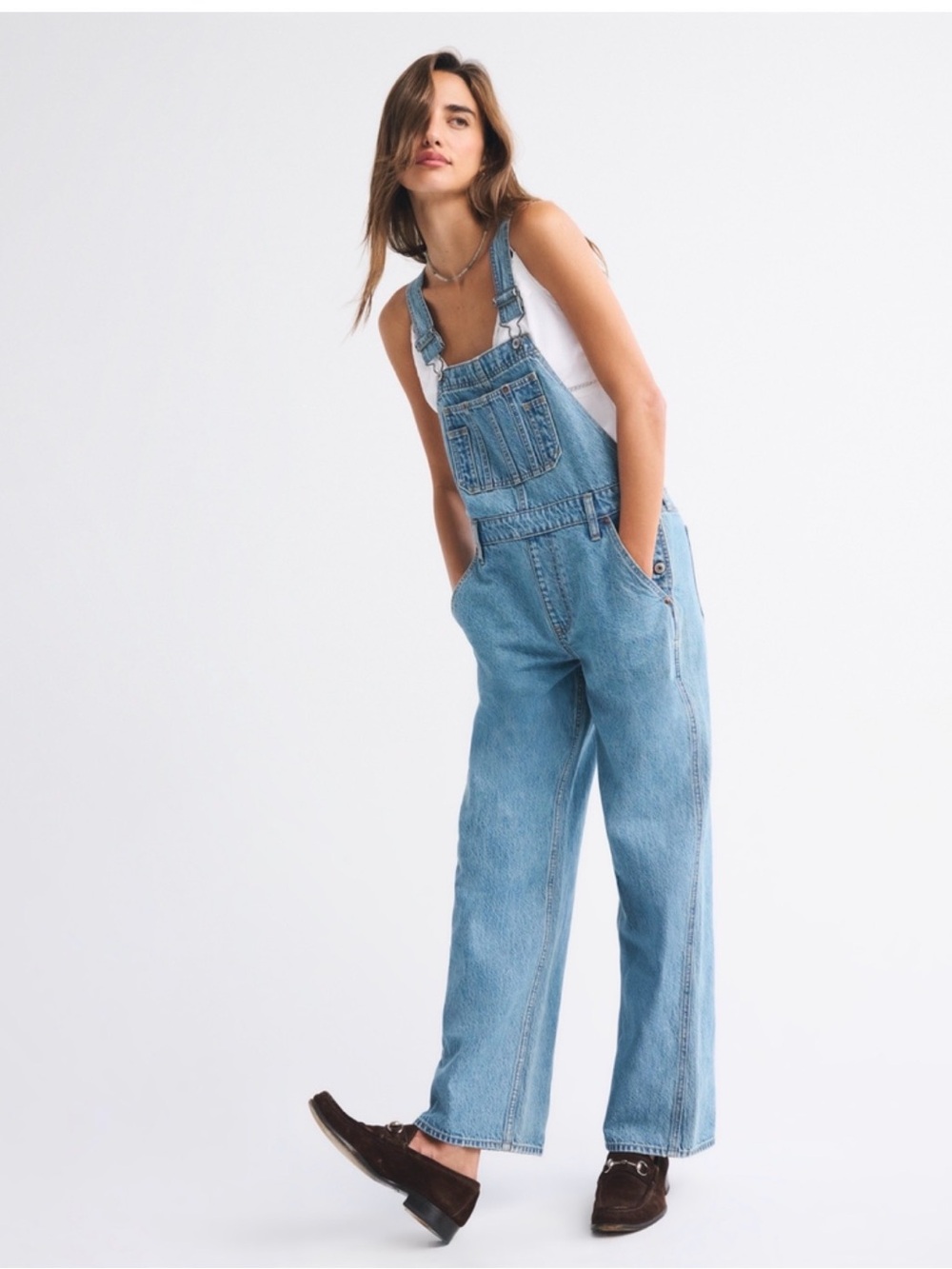 Abercrombie & Fitch Classic Overalls Blue